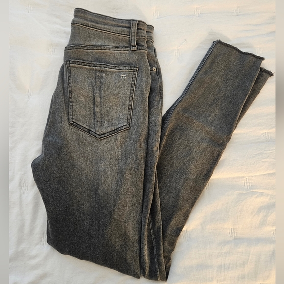rag & bone Denim - rag & bone Grey Straight Jeans with Vintage Wash